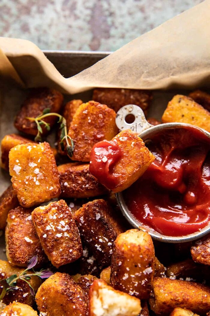 Crispy Baked Parmesan Tater Tots | halfbakedharvest.com