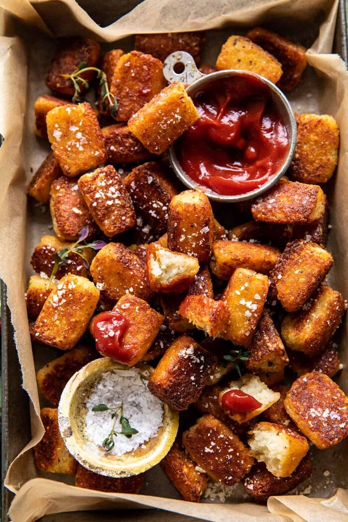 Crispy Baked Parmesan Tater Tots | halfbakedharvest.com