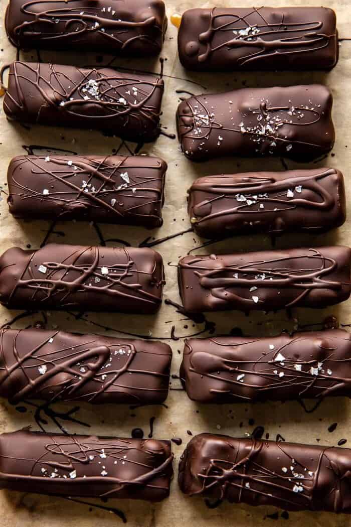 Easy Homemade Vegan Snickers | halfbakedharvest.com