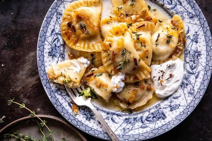 Broccoli Cheddar Potato Pierogi | halfbakedharvest.com