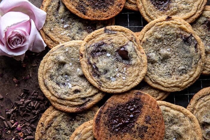 Brown Butter Malted Chocolate Chunk Cookies | halfbakedhavrest.com