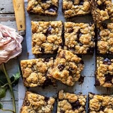 Gooey Chocolate Oatmeal Bars | halfbakedharvest.com