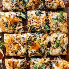 Sheet Pan Buffalo Chicken Pizza | halfbakedharvest.com