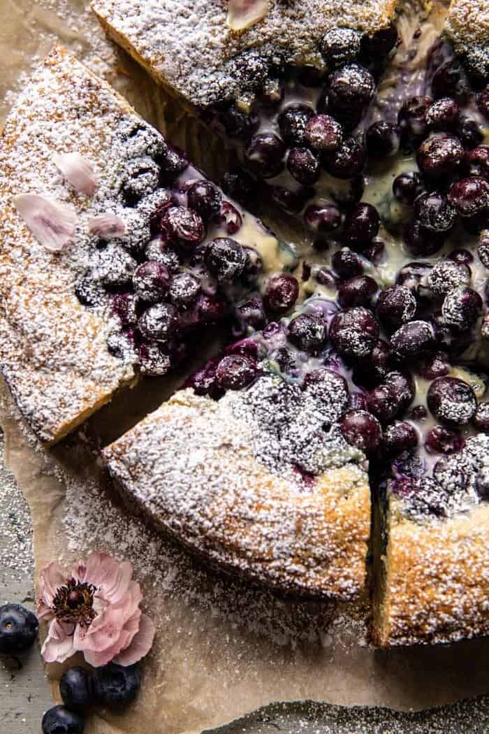 Blueberry Lemon Poppy Seed Crème Cake halfbakedharvest.com