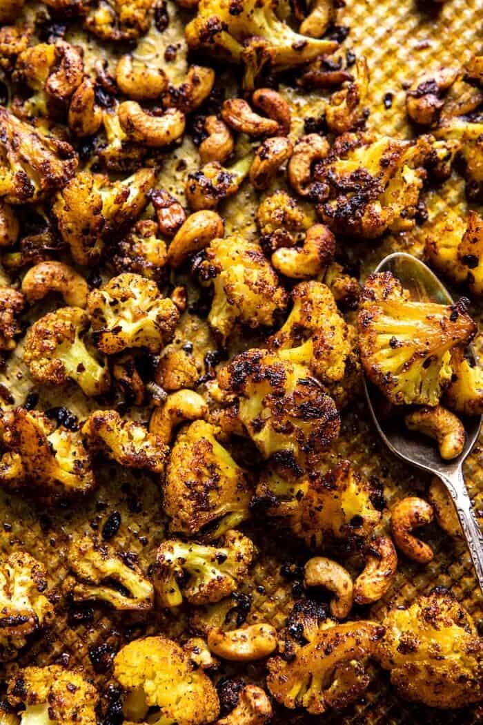 Crispy Black Pepper Turmeric Cauliflower and Garlic Noodles | halfbakedharvest.com