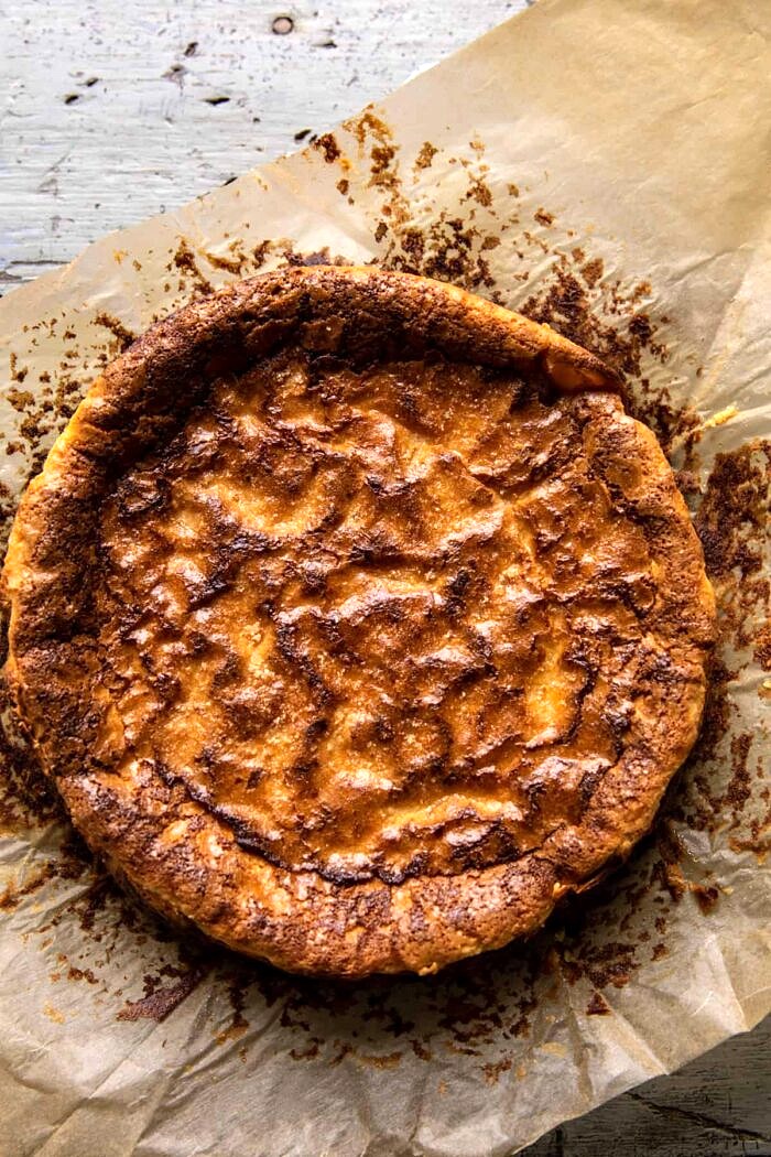 photo of cake just after baking