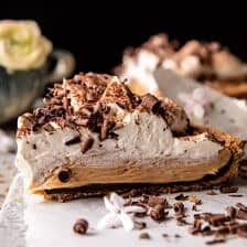 Vintage Chocolate Peanut Butter Pie | halfbakedharvest.com