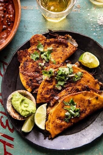 Crispy Braised Chipotle Beef Tacos | halfbakedharvest.com