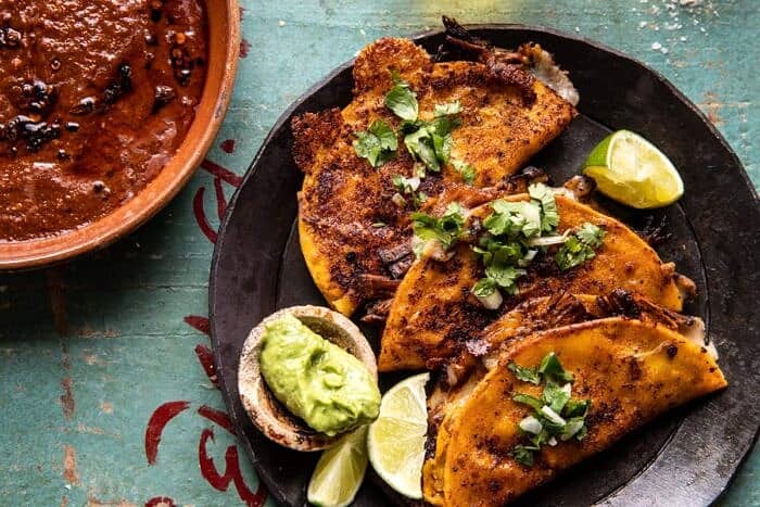 Crispy Braised Chipotle Beef Tacos | halfbakedharvest.com