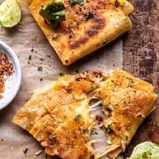 Folded Crispy Chipotle Chicken Wraps | halfbakedharvest.com