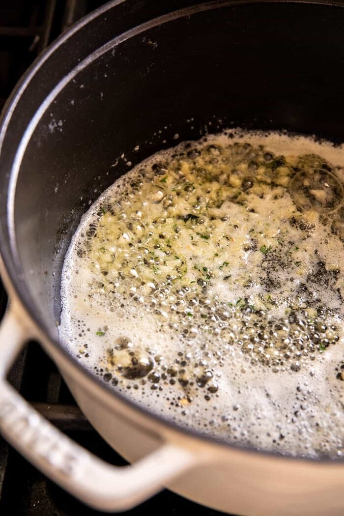 prep photo of garlic butter 