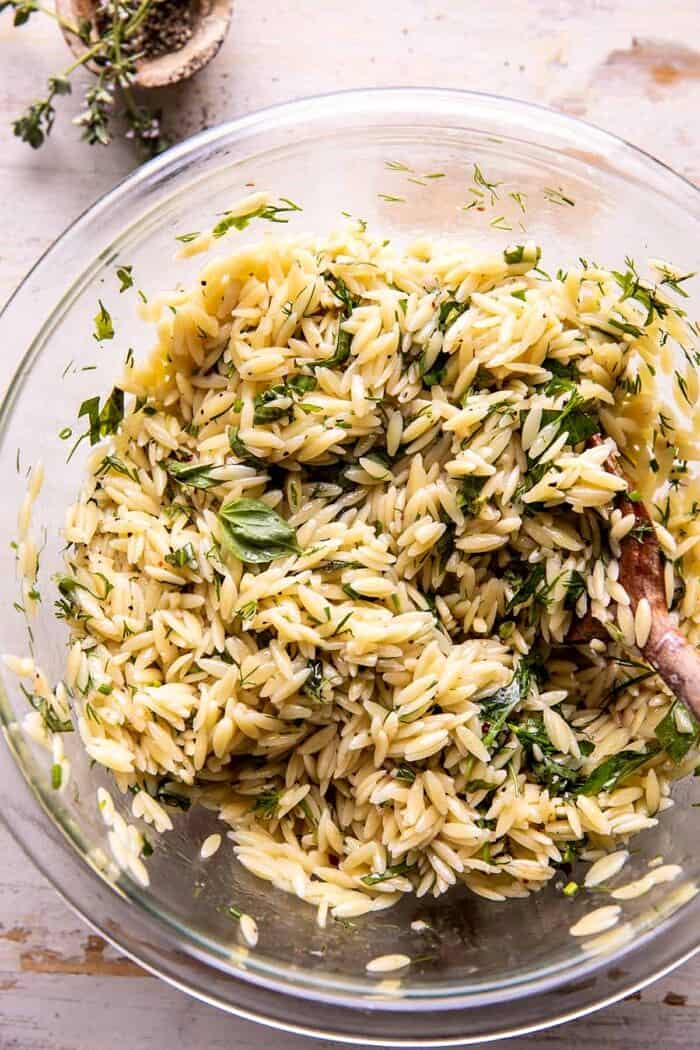 Roasted Tomato Basil and Feta Orzo | halfbakedharvest.com