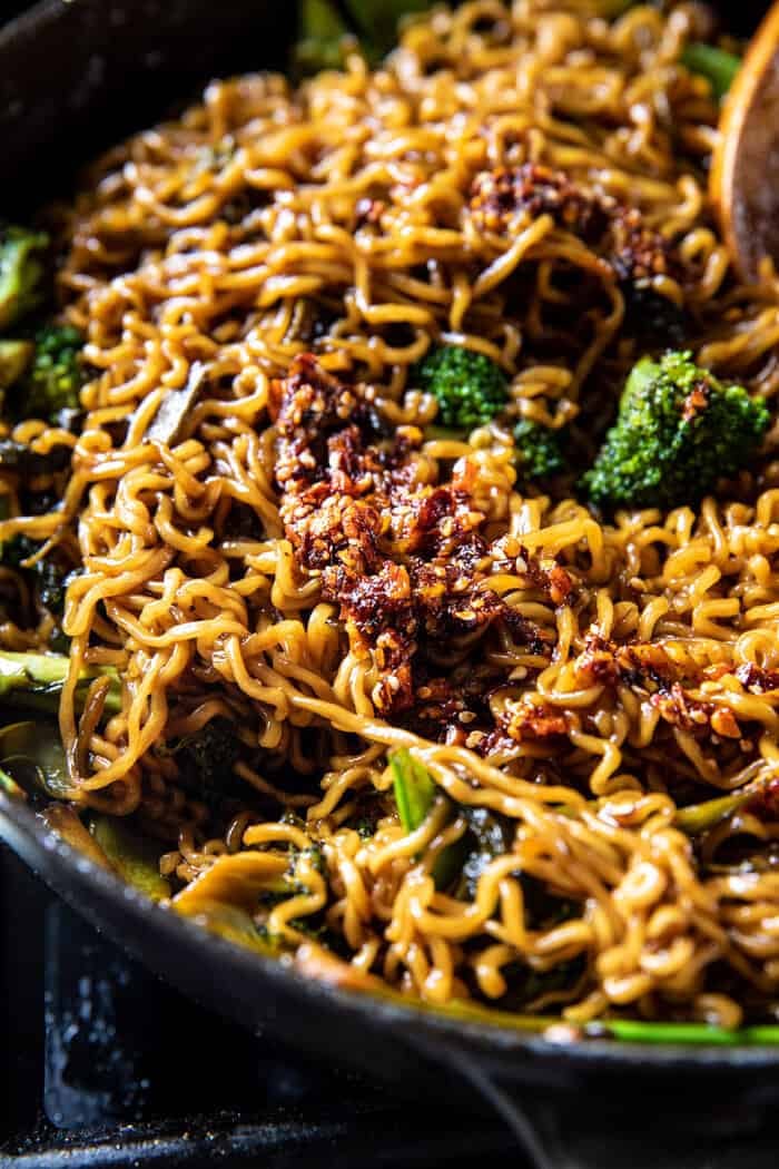 20 Minute Stir Fried Honey Ginger Sesame Noodles | halfbakedharvest.com
