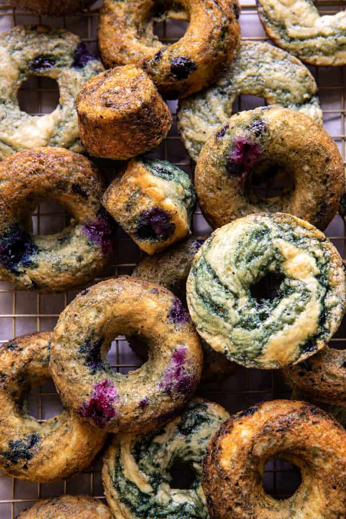 Baked Blueberry Cinnamon Sugar Doughnuts | halfbakedharvest,com