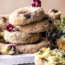 Baked Blueberry Cinnamon Sugar Doughnuts | halfbakedharvest,com