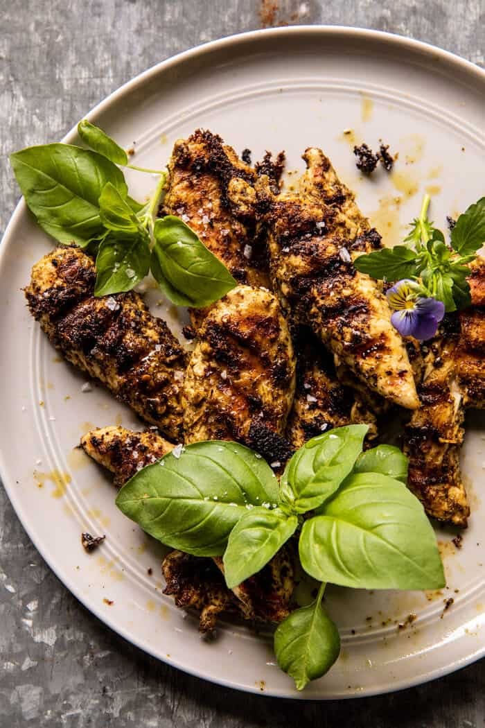 Pesto Chicken after cooking