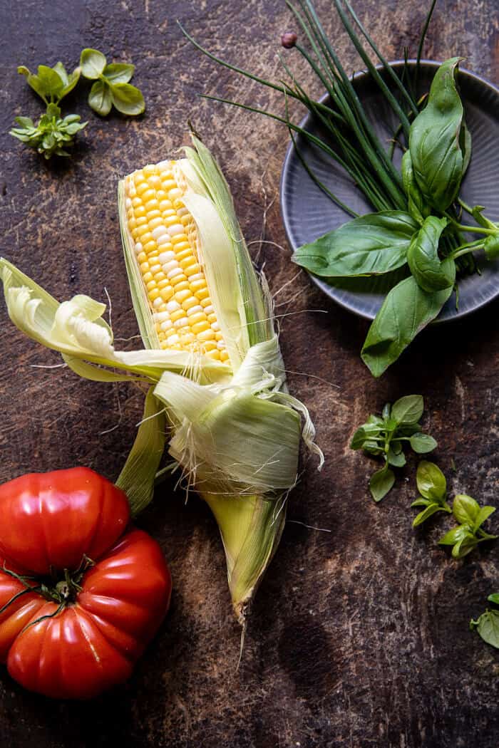 BLT Corn Fritter Stacks | halfbakedharvest.com