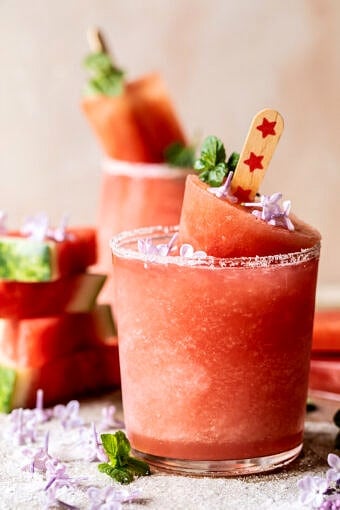Frosted Watermelon Rosemary Frose | halfbakedharvest.com