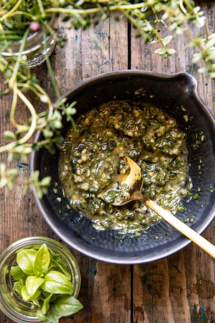 Garlic Herb Corn Carbonara with Burrata | halfbakedharvest.com