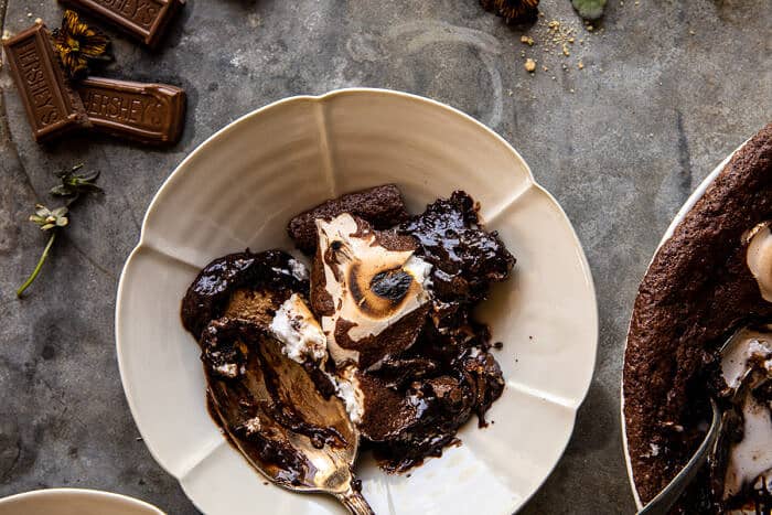Gooey S'mores Skillet Brownie | halfbakedharvest.com