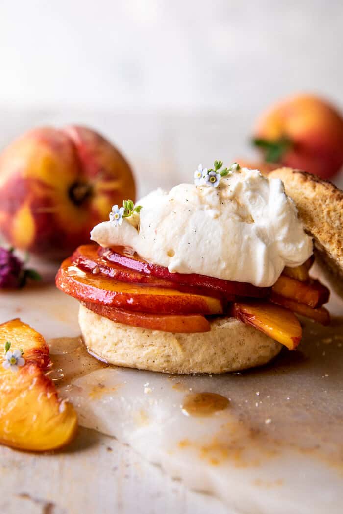 Brown Sugar Peach Shortcakes | halfbakedharvest.com