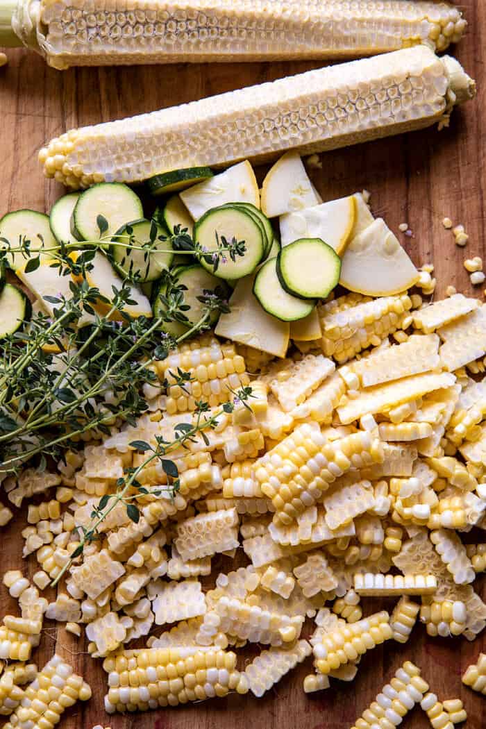 Creamy Corn, Zucchini, and Bacon Chowder | halfbakedharvest.com