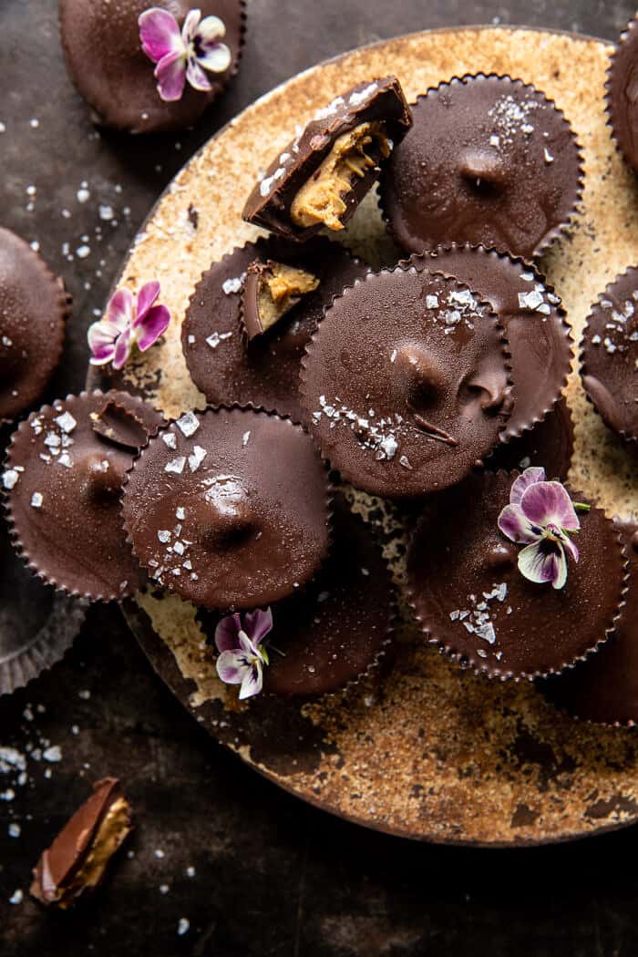 Frozen Chocolate Peanut Butter Cups | halfbakedharvest.com