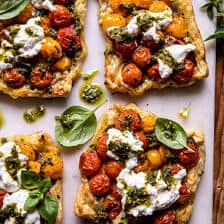 Caprese Pesto Tarts | halfbakedharvest.com