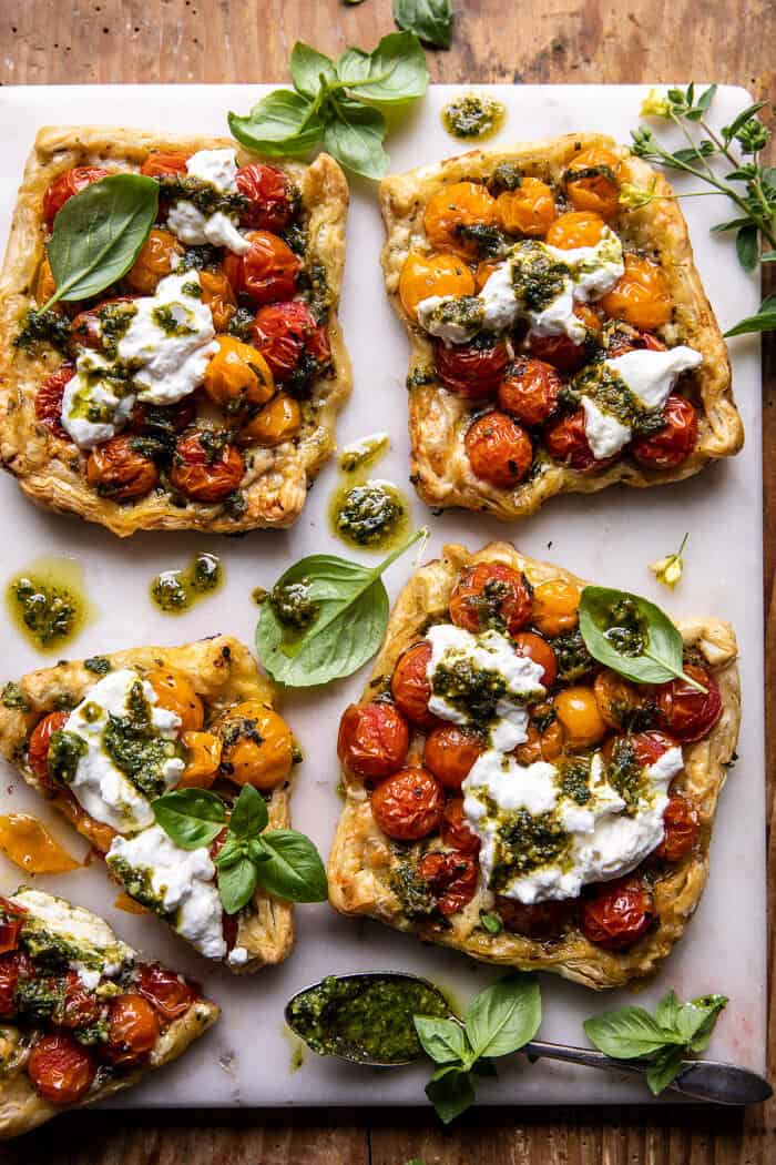 Caprese Pesto Tarts | halfbakedharvest.com