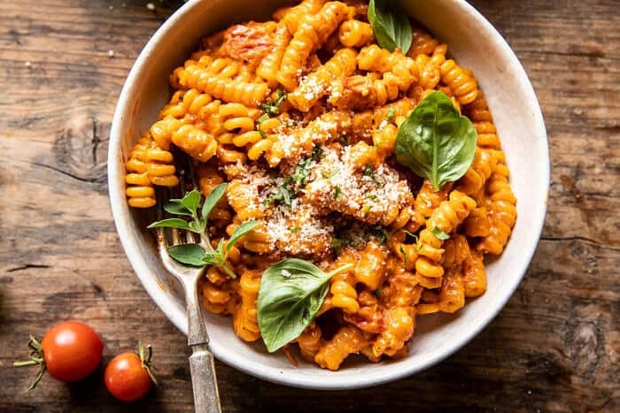 Cherry Tomato Pasta Alla Vodka | halfbakedharvest.com