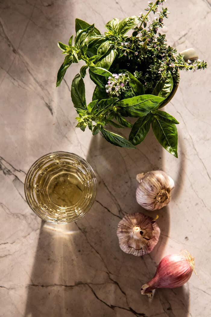 Spicy Lemon Butter Shrimp Scampi with Herbed Corn | halfbakedharvest.com