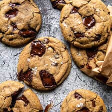 Vegan Double Chocolate Chunk Cookies | halfbakedharvest.com
