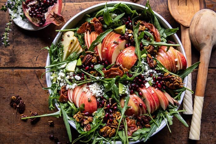 Autumn Harvest Honeycrisp Apple and Feta Salad | halfbakedharvest.com