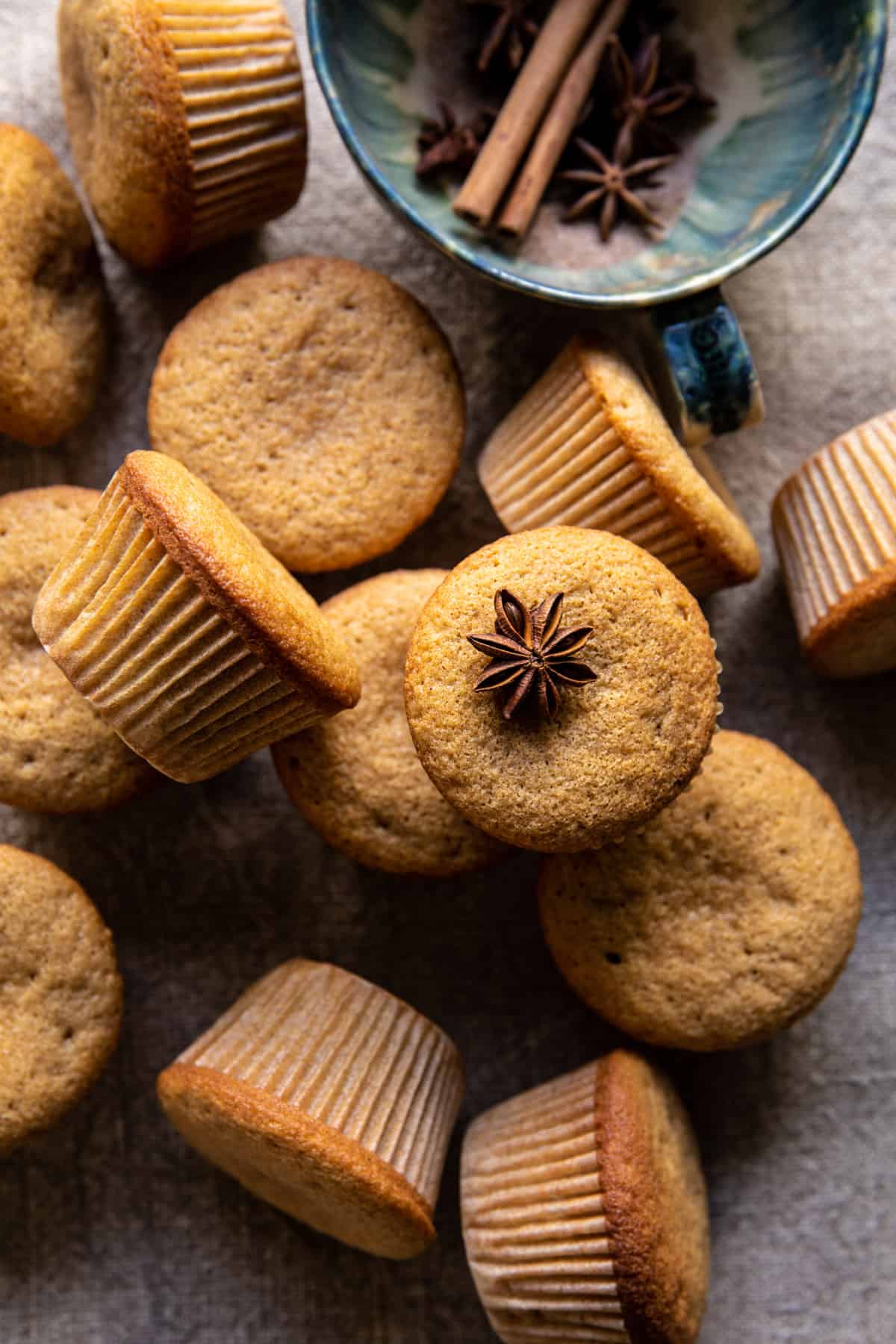 Chai Latte Cupcakes with Caramel Brûlée Frosting | halfbakedharvest.com