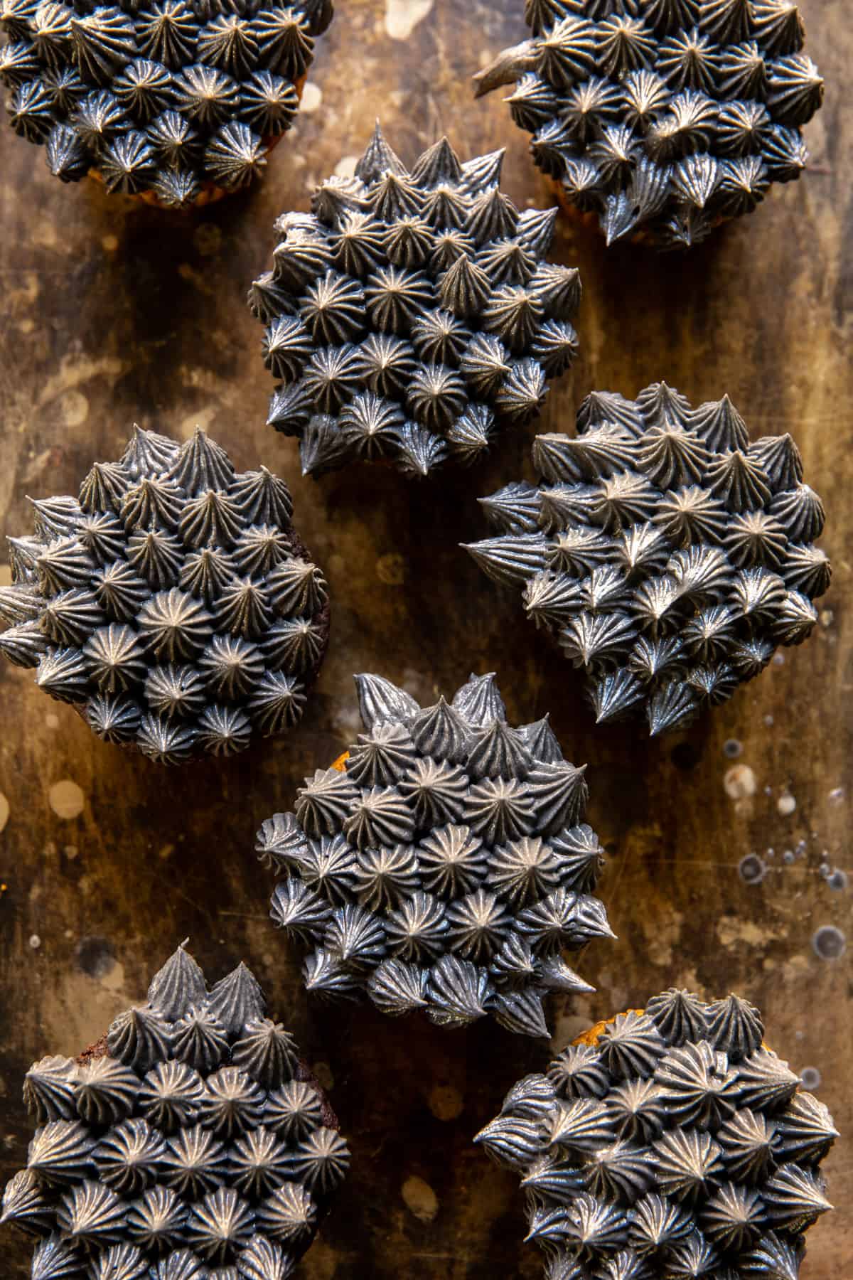 Black Cat Pumpkin Cupcakes | halfbakedharvest.com