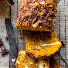 Cream Cheese Swirled Cinnamon Pumpkin Butter Bread | halfbakedharvest.com