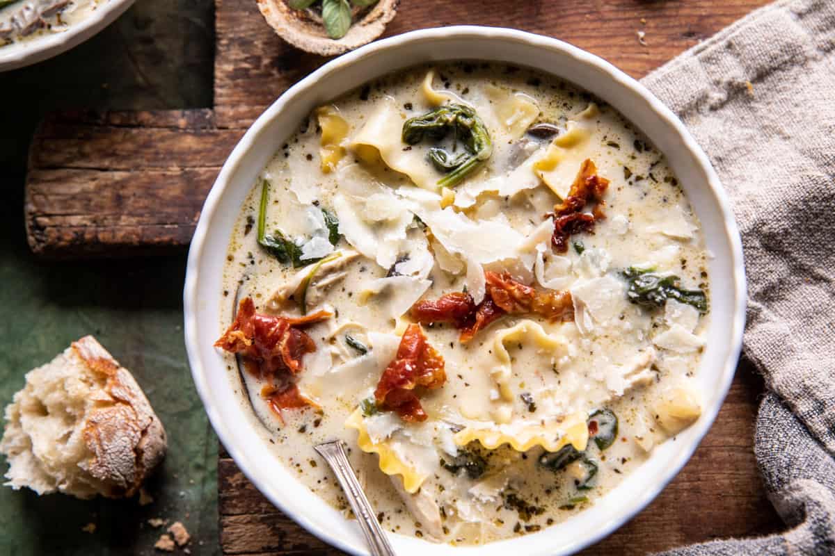 Creamy White Lasagna Soup | halfbakedharvest.com