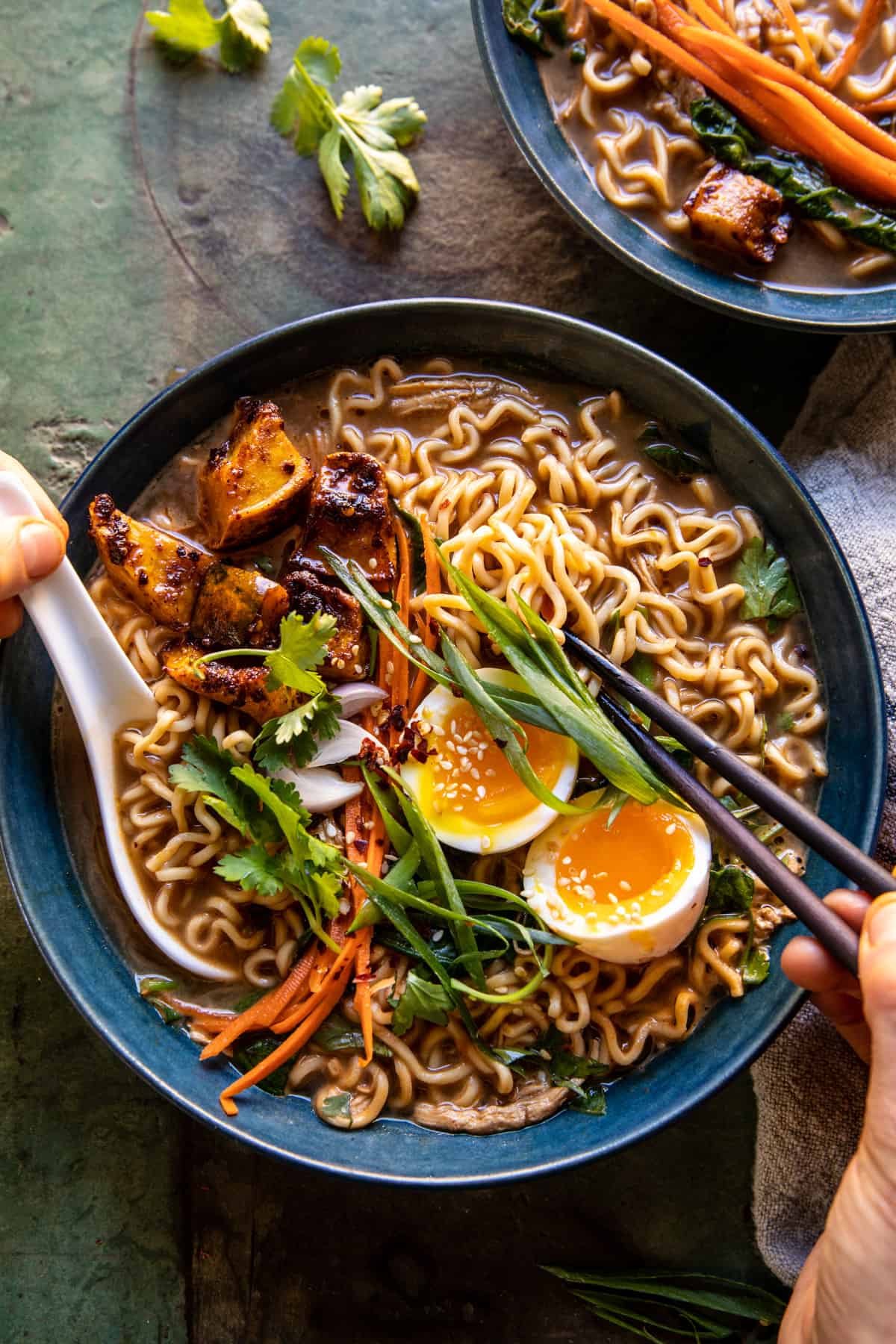 Easy Ginger Chicken and Spinach Ramen | halfbakedharvest.com