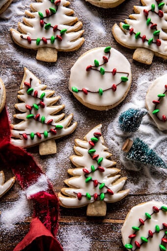 Easy Vanilla Bean Christmas Lights Cookies | halfbakedharvest.com