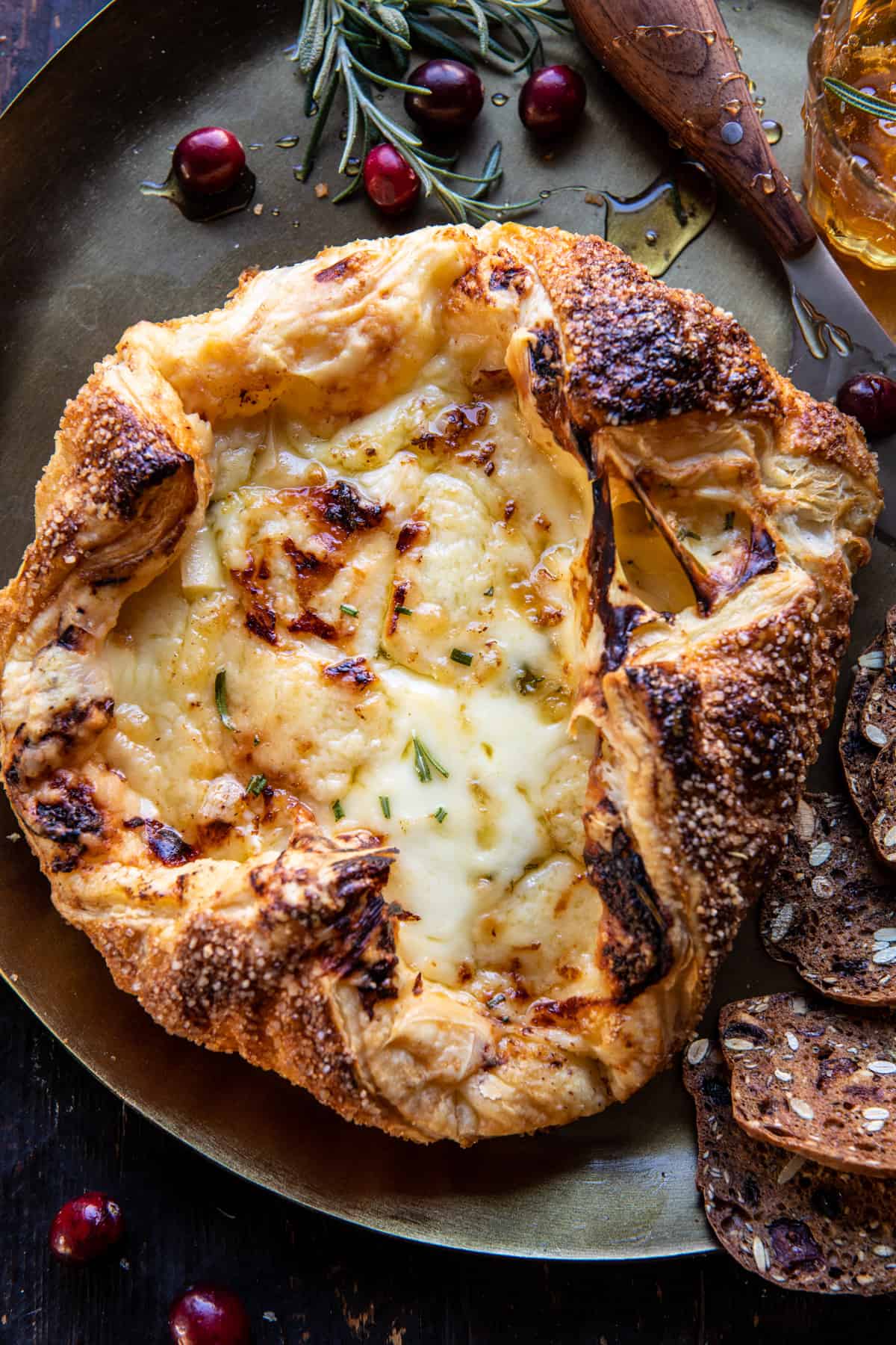 Baked Gruyère in Pastry with Rosemary and Garlic | halfbakedharvest.com