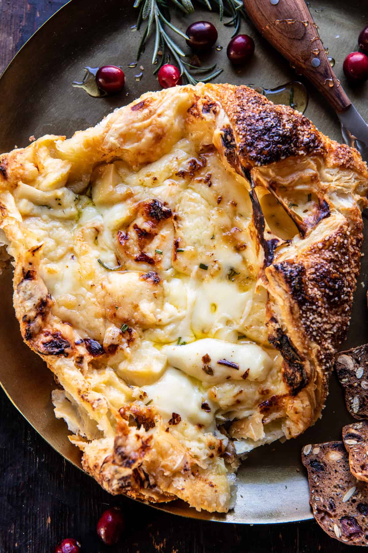 Baked Gruyère in Pastry with Rosemary and Garlic | halfbakedharvest.com