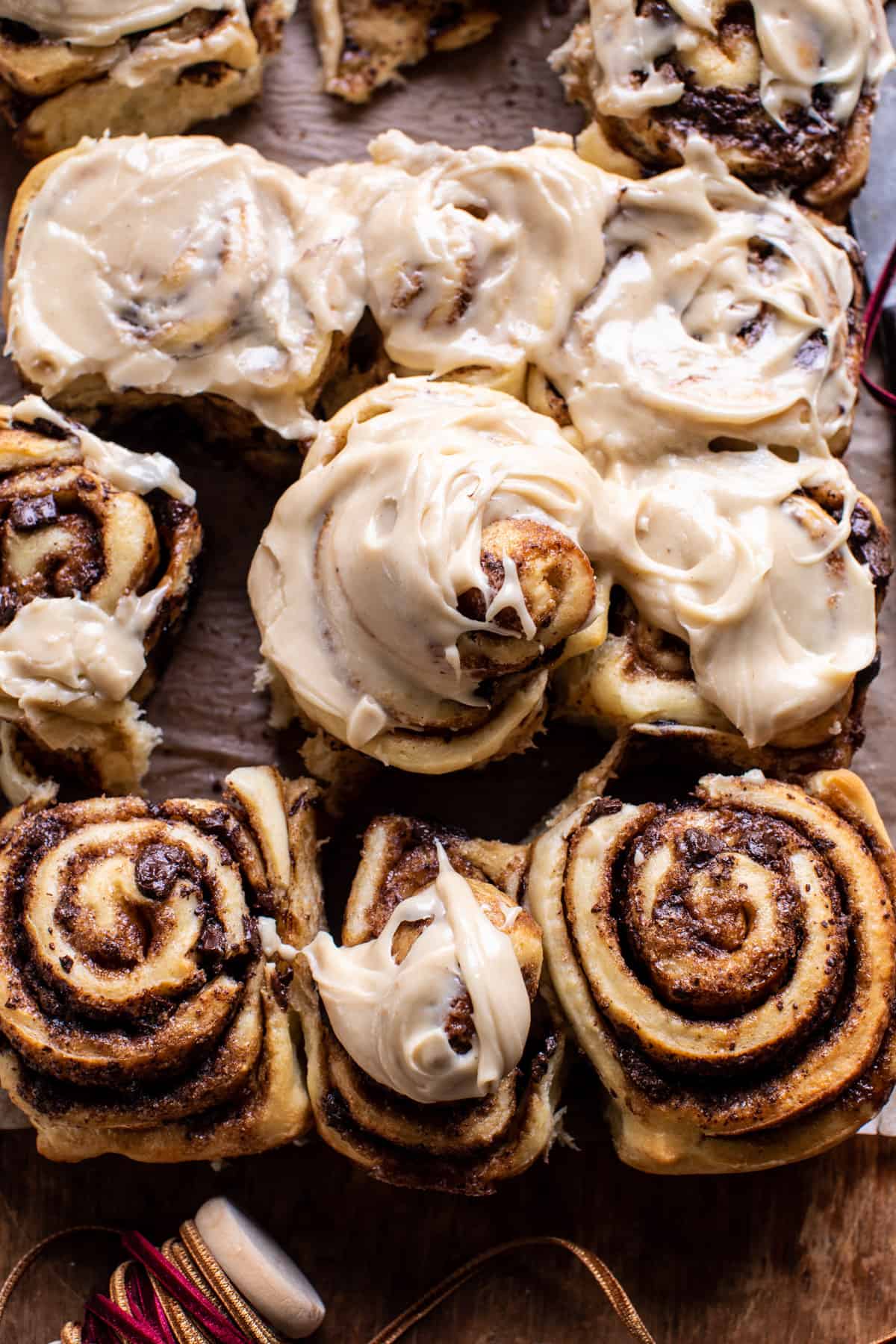 Brown Butter Iced Mocha Cinnamon Rolls | halfbakedharvest.com