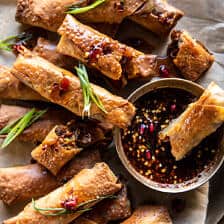 Crispy Sesame Ginger Egg Rolls with Sweet Chili Sauce | halfbakedharvest.com