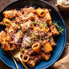 My Family’s Favorite Pesto Pasta Bolognese | halfbakedharvest.com
