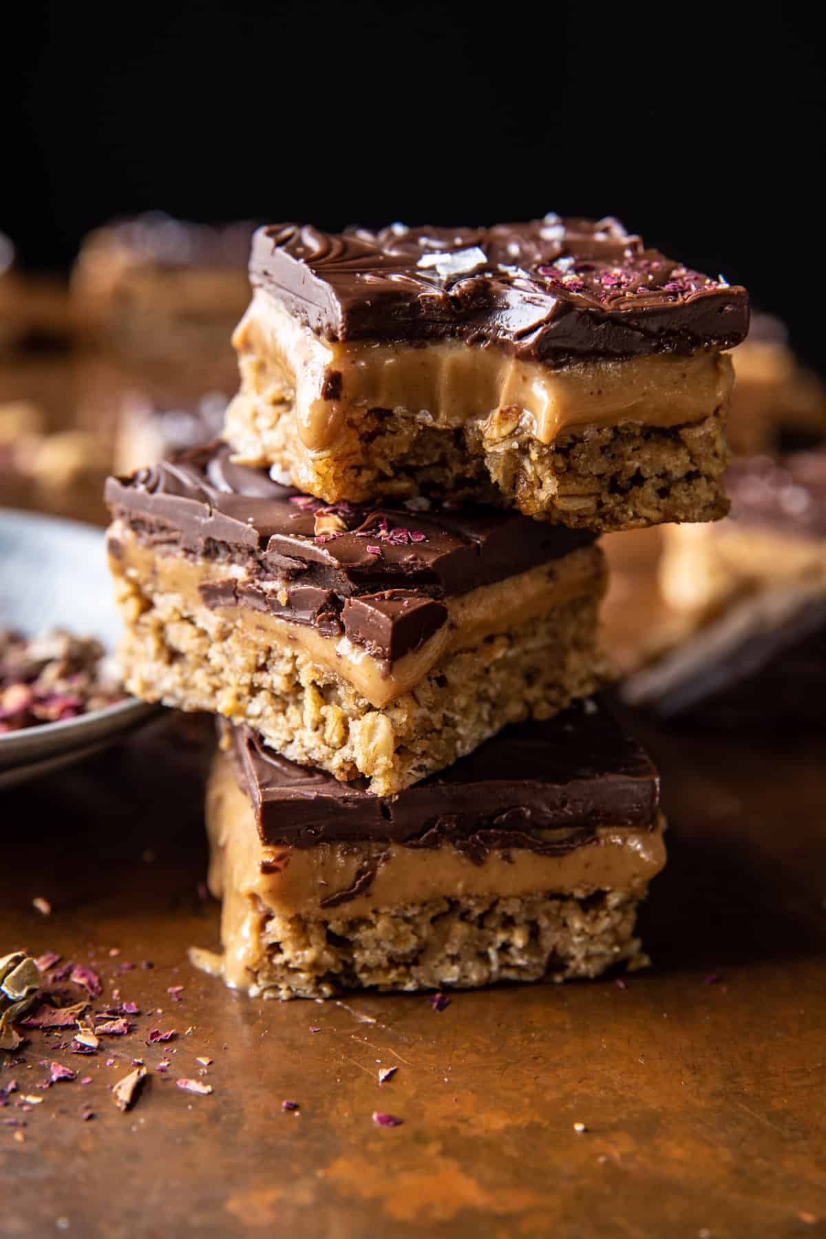 Chocolate Peanut Butter Oatmeal Bars | halfbakedharvest.com