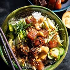 Red’s Favorite Spicy Tuna Poke Bowl | halfbakedharvest.com