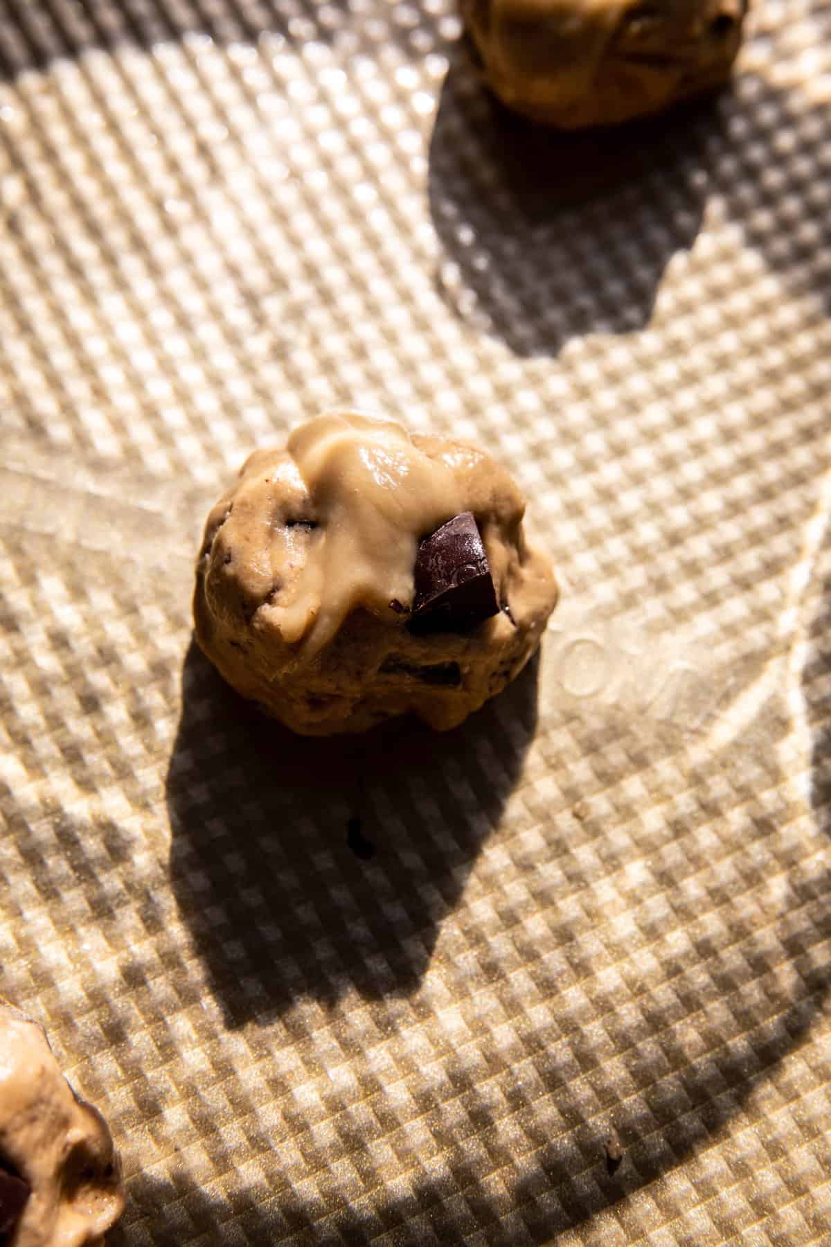 Salted Tahini Honey Chocolate Chunk Cookies | halfbakedharvest.com