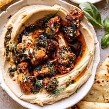 Crispy Roasted Cauliflower Hummus | halfbakedharvest.com