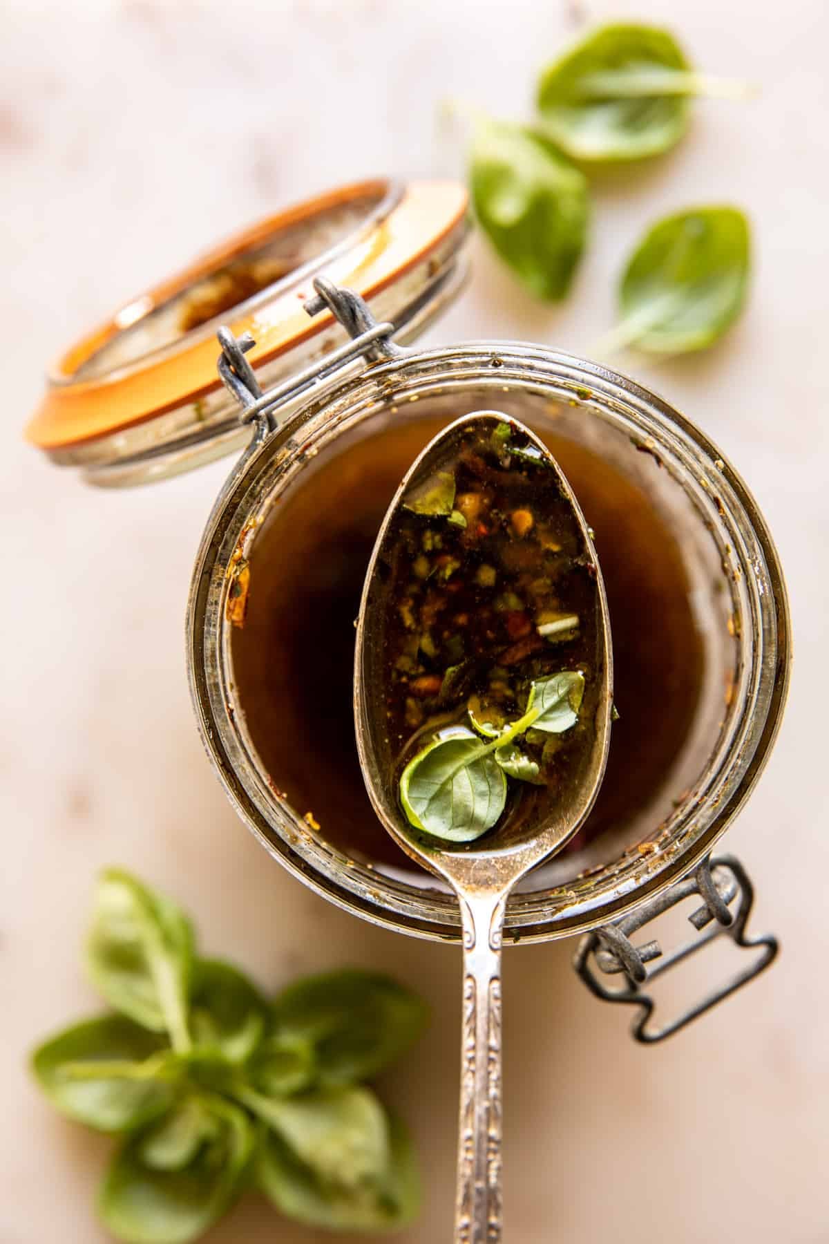 Marinated Tomato Feta Orzo Salad Jars | halfbaledharvest.com