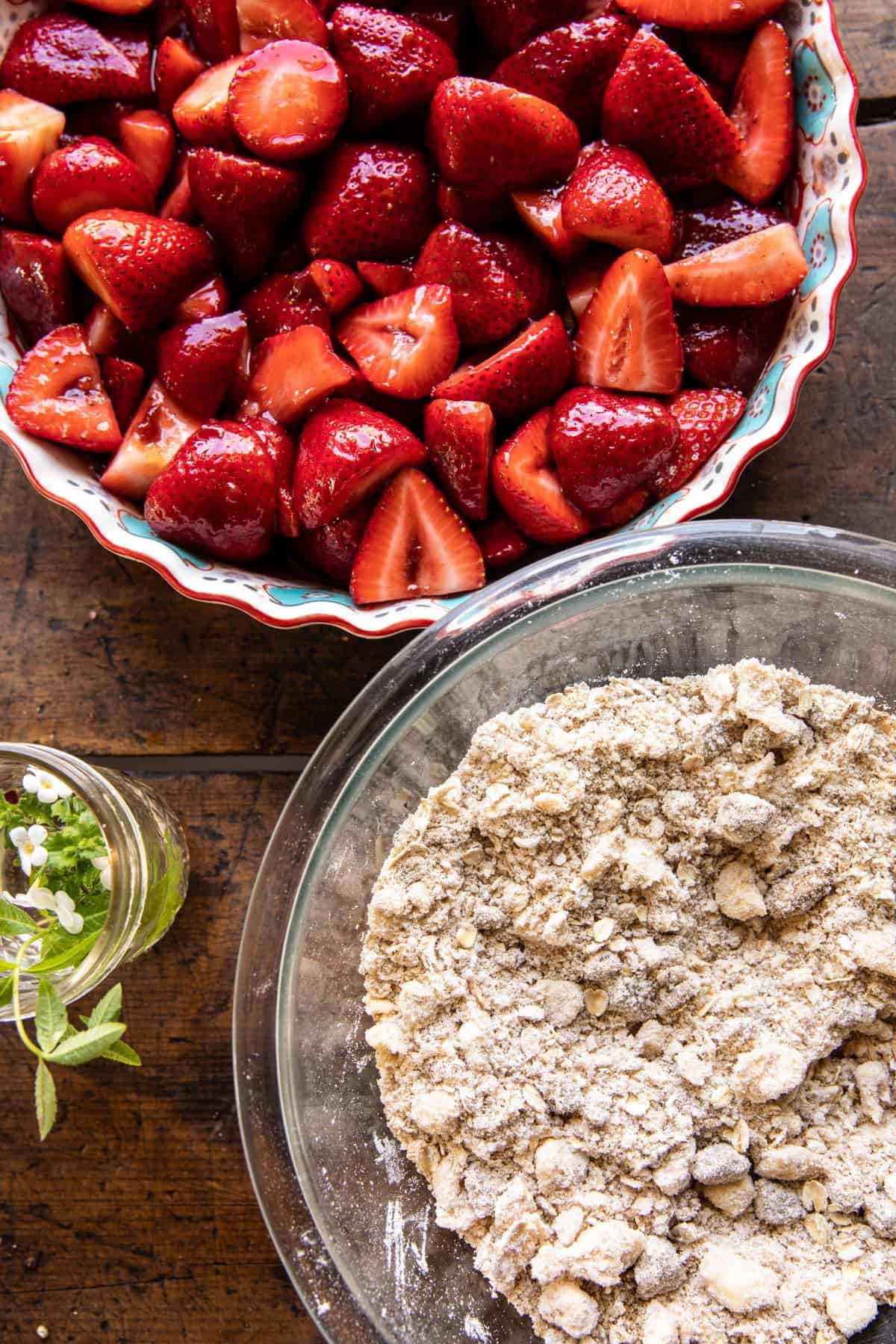 Strawberry Bourbon Crisp | halfbakedharvest.com